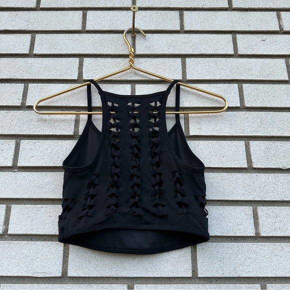 Free People FP Movement Revelation Crop Sports Bra Tank Black - Picture 4 of 10